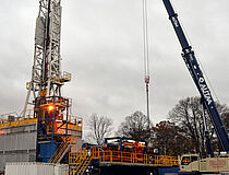 Chantier de forage Géothermique à Champs-sur-Marne - Agrandir l'image (fenêtre modale)