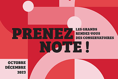 Prenez Note Les grands rendez-vous des conservatoires : prenez note ! - Communauté ...
