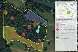 Restauration écologique du Parc de Noisiel - Illustration © Société du Grand Paris - Agrandir l'image (fenêtre modale)