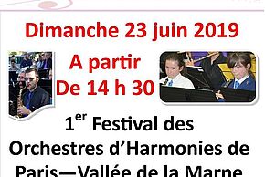 1er Festival d'orchestres d'harmonie de Paris - Vallée de la Marne - Agrandir l'image, fenêtre modale